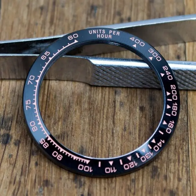 New crown and tube being fitted to a watch case